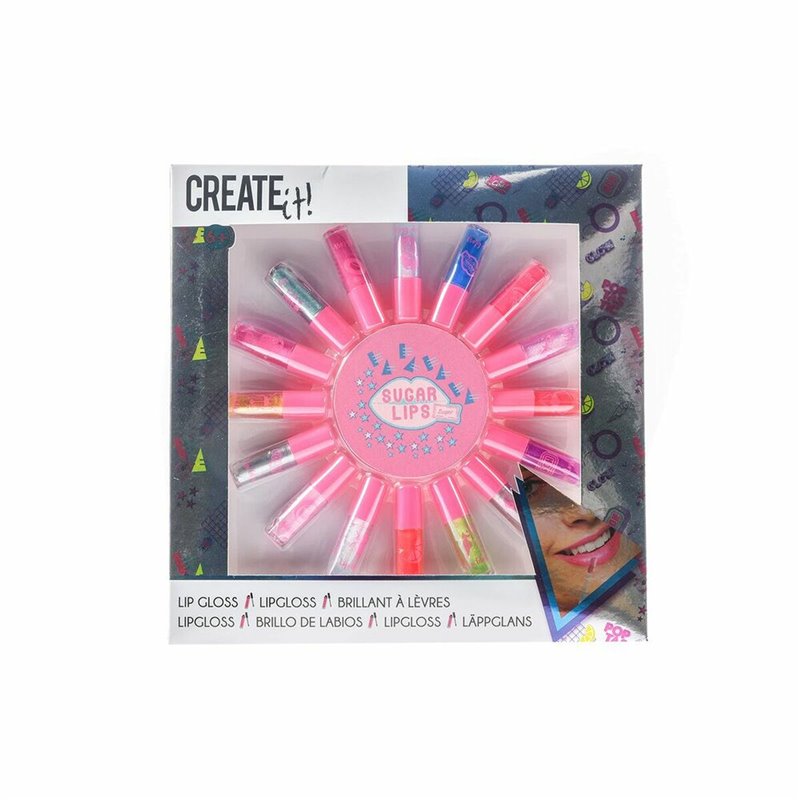 Brillant à lèvres Create It Sugar Lips Multicouleur (16 pcs)