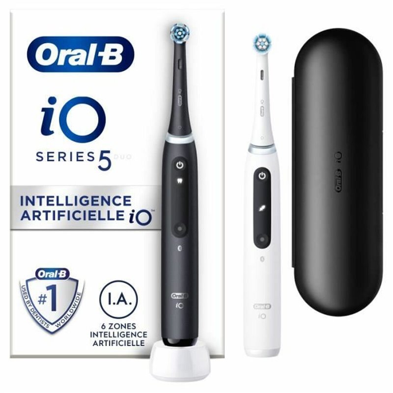 Oral-B iO 5 Pack 2 brosses à dents électriques avec brossettes