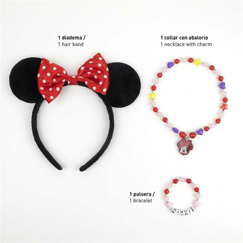 Image secondaire de Ensemble d'accessoires Minnie Mouse Multicouleur 3 Pièces