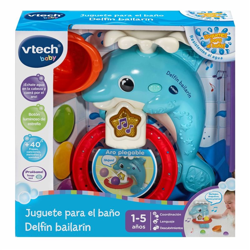 Image secondaire de Jouet Pour le Bain Vtech 25 x 9 x 24 cm Dauphin