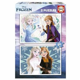 Set de 2 Puzzles Frozen 20 Pièces