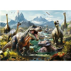 Puzzle Educa Ferocious dinosaurs 1000 Pièces