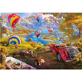 Puzzle Educa The Valley of Hot Air Balloons 3000 Pièces