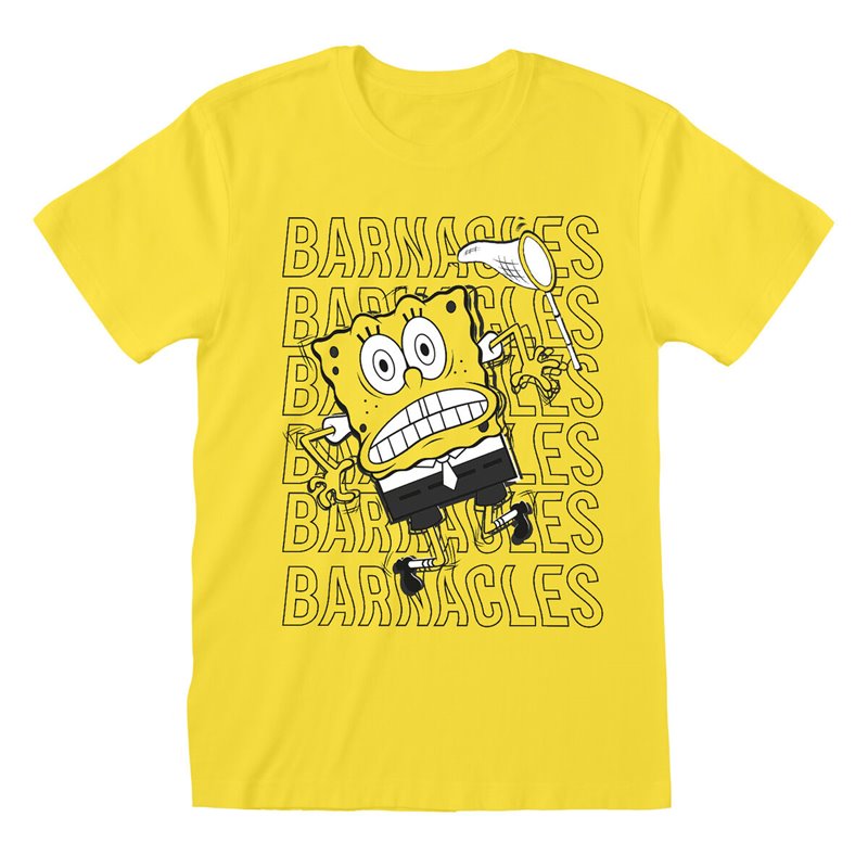 T-Shirt à manches courtes unisex Spongebob Barnacles Jaune