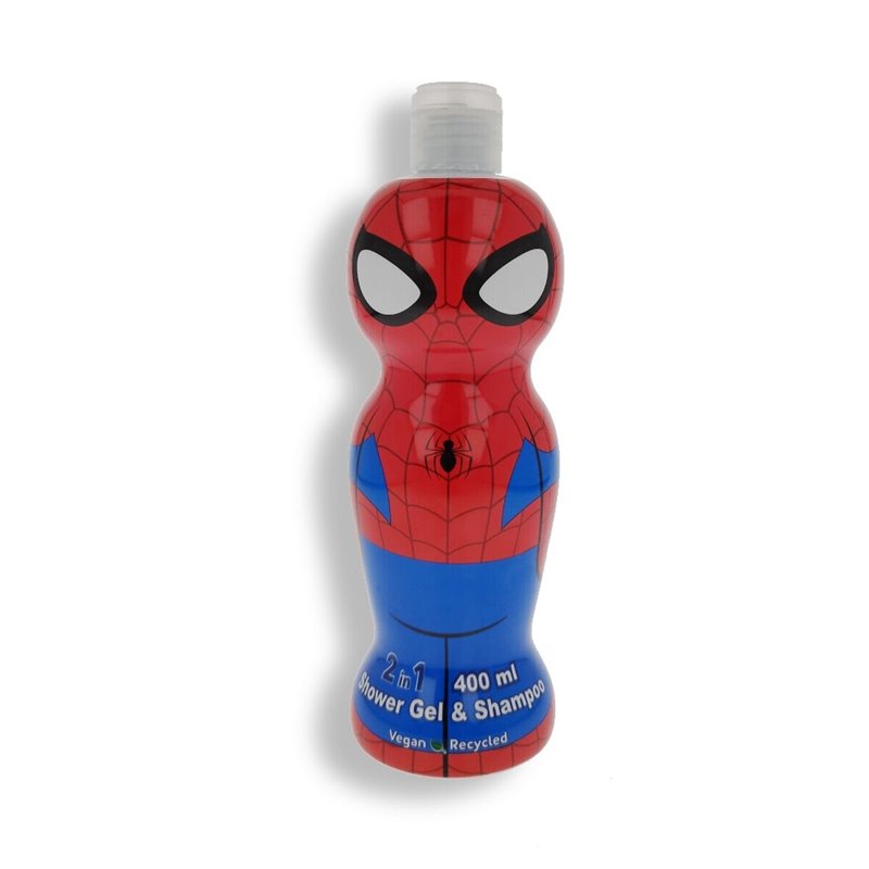 2-In-1 Gel et shampooing Air-Val Spiderman 400 ml