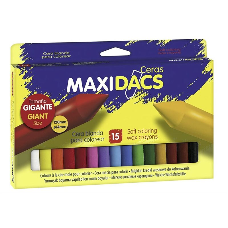 Image secondaire de Crayons gras de couleur Alpino Maxidacs Multicouleur (24 Unités)