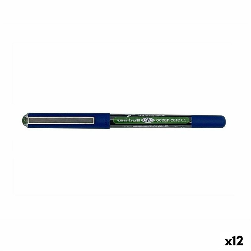 Stylo à encre liquide Uni-Ball Eye Ocean Care 0,5 mm Vert (12 Unités)