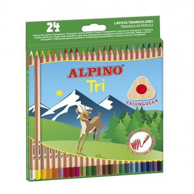 Image secondaire de Crayons de couleur Alpino Tri Multicouleur (6 Unités)