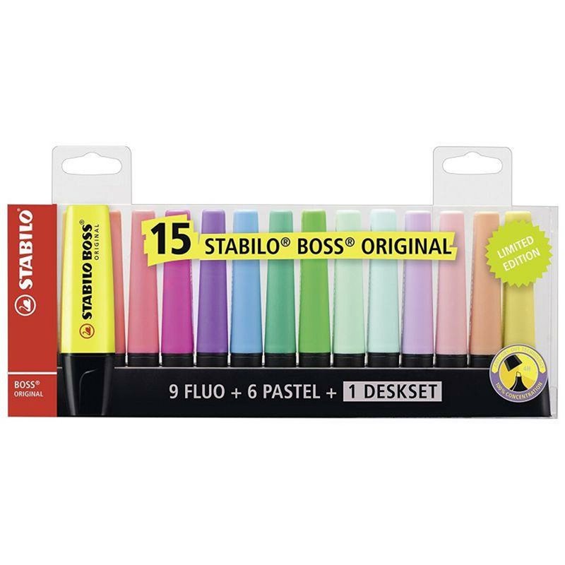 Image secondaire de Ensemble de Marqueurs Fluorescents Stabilo Boss Multicouleur (5 Unités)