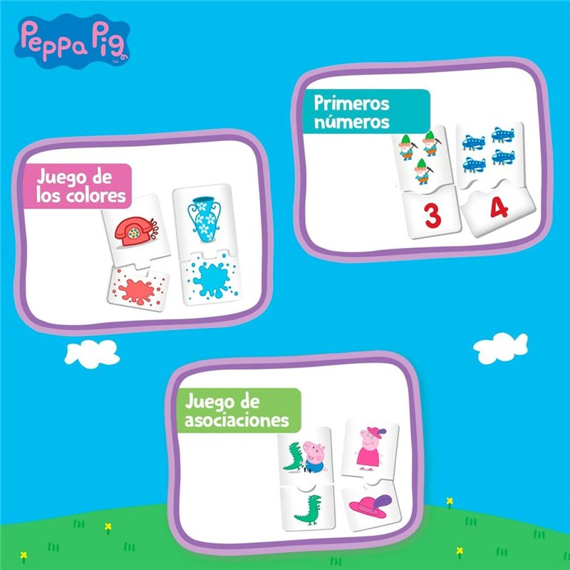 Image secondaire de Jouet Educatif Peppa Pig Edu Games Collection 24,5 x 0,2 x 24,5 cm (6 Unités) 10 en 1