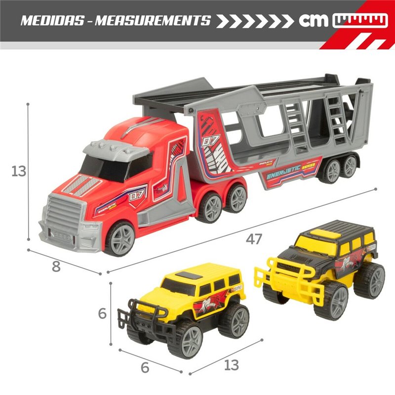 Image secondaire de Camion Autotransporteur Colorbaby 47 x 13 x 8 cm (4 Unités) 3 Pièces De Friction