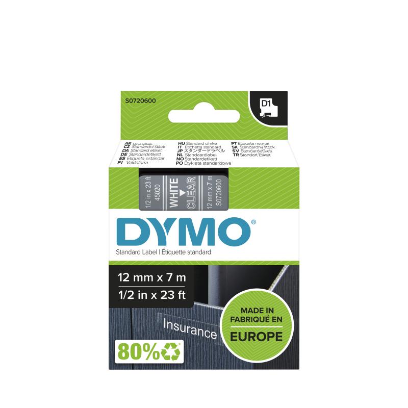 Ruban Laminé pour Etiqueteuses Dymo S0720600