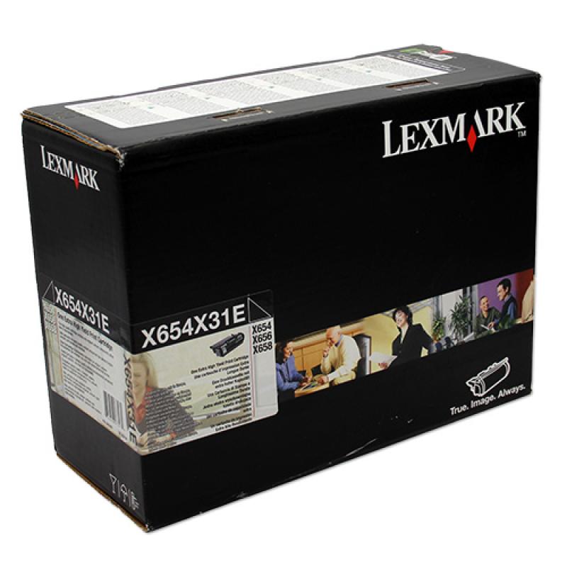 Image secondaire de Lexmark X654, X656, X658 Extra High Yield Print Cartridge Cartouche de toner Original Noir