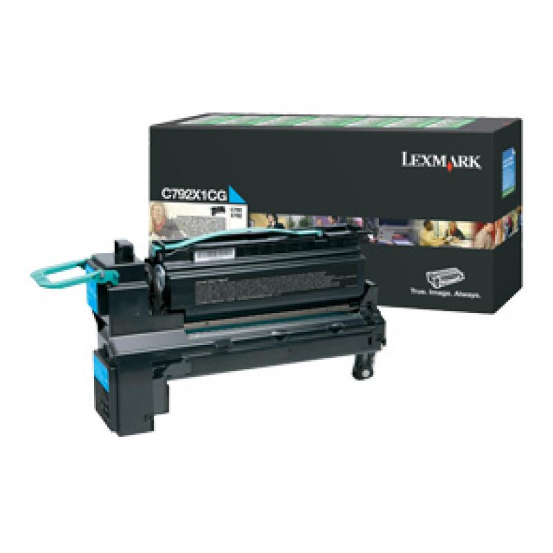 Lexmark C792X1CG Cartouche de toner 1 pièce(s) Original Cyan