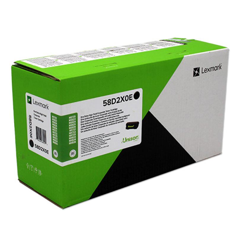 Lexmark 58D2X0E Cartouche de toner 1 pièce(s) Original Noir