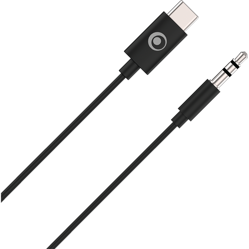 Adaptateur Jack 3.5mm vers USB C 90cm Noir Bigben