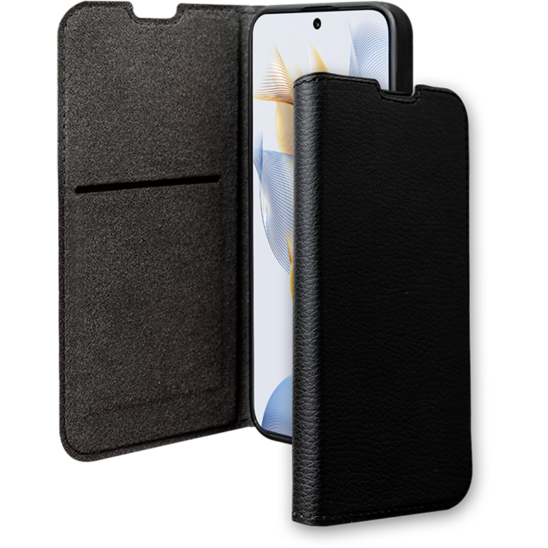 Folio Wallet Honor 90 Smart Fonction Stand vidéo Noir - 65% Plastique recyclé Bigben