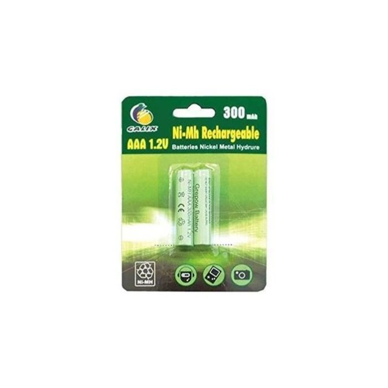 Image secondaire de Piles Rechargeables Galix LR03 / AAA 300 mAh (2 Unités)