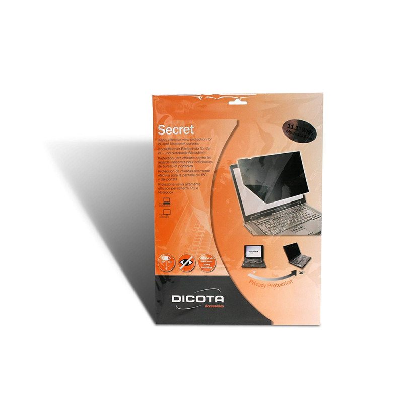 Image secondaire de Dicota Filtre de confidentialit Pour cran 15.6'' (16:9) Noir 2 vues D30124