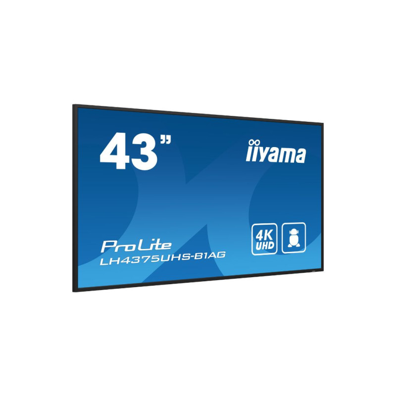 Image secondaire de Iiyama LFD 43 dalle IPS 24/7 4K 3840x2160 16:9 3xHDMI 2xUSB(2.0) LAN RS-232 DP 