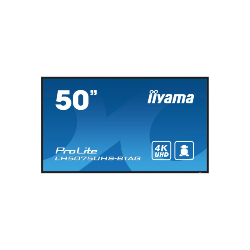 Iiyama LFD 49.5 dalle VA 24/7 3840x2160 9.5ms 3xHDMI 1xDisplayPort 2xUSB 2x10W