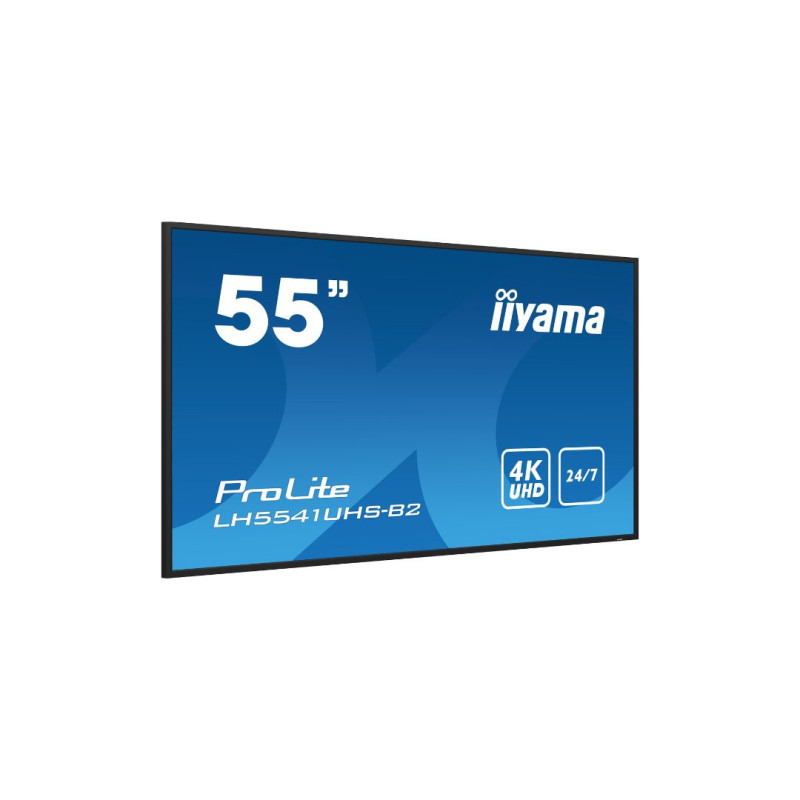 Image secondaire de Iiyama LFD 54.6 dalle IPS 4K UHD 3840x2160 24/7 1xVGA 3xHDMI 1xUSB 2.0 HPs 500 