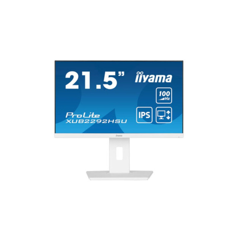 Ecran IIYAMA 21,5 Blanc IPS ULTRA MINCE 0.4ms 100Hz 1920x1080 250 cd/m HP 1xHD