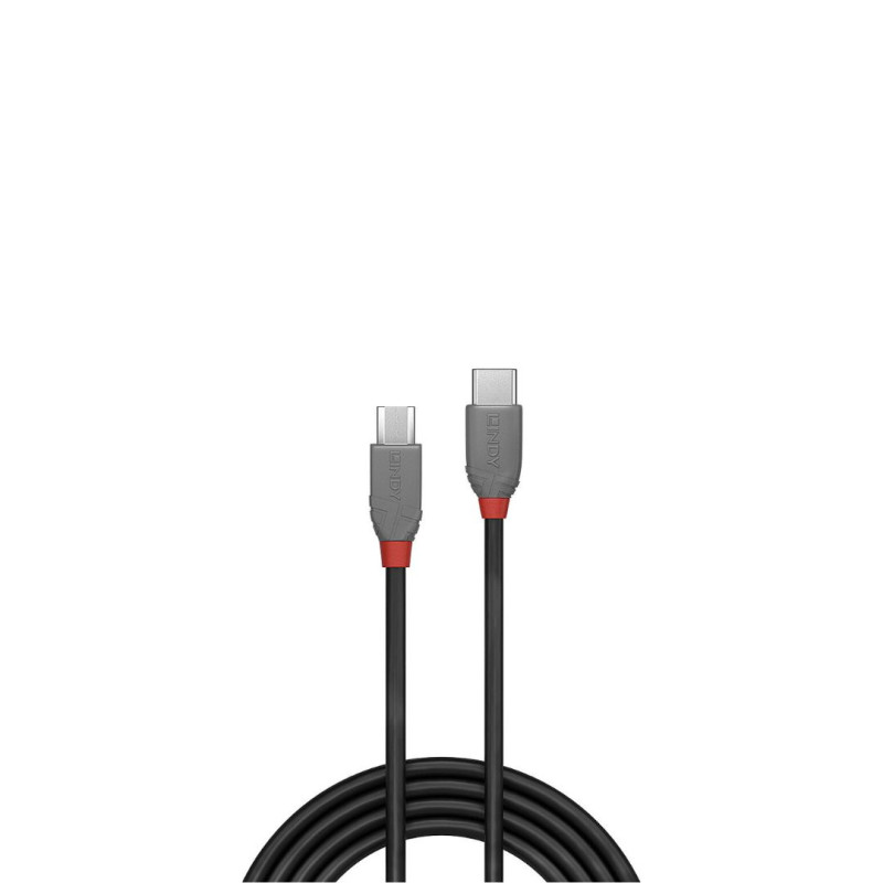 Image secondaire de Lindy 36890 câble USB 0,5 m USB 2.0 USB C Micro-USB B Noir, Gris