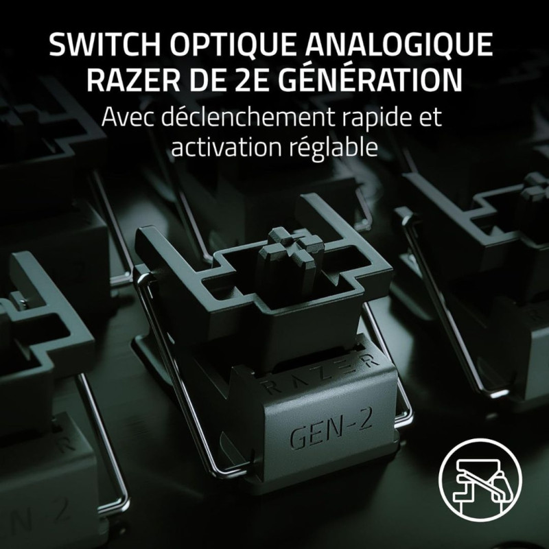 Image secondaire de Razer Clavier jeu Huntsman V3 Pro Tenkeyless - Azerty Switches Optiques Analogiq