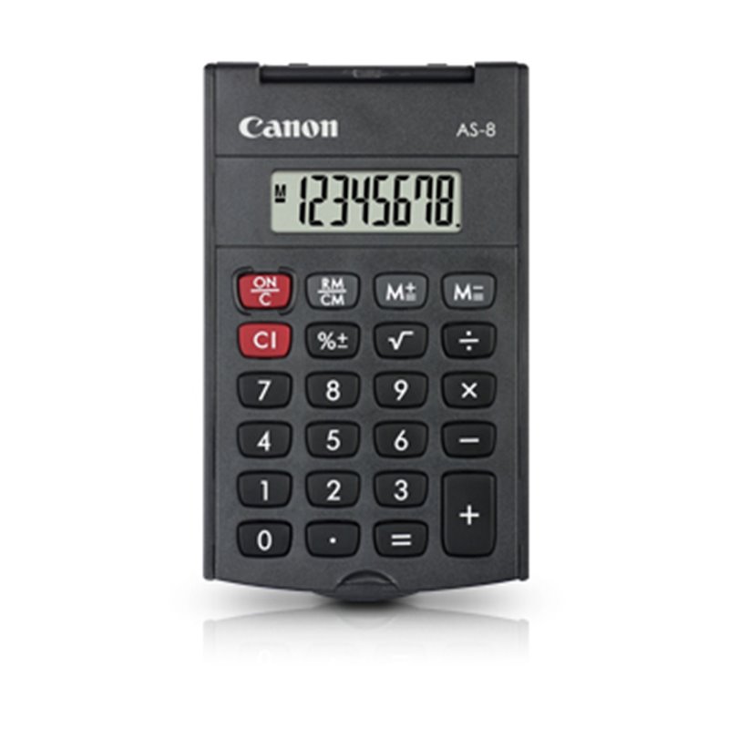 Canon AS-8 calculatrice Poche Calculatrice à écran Gris