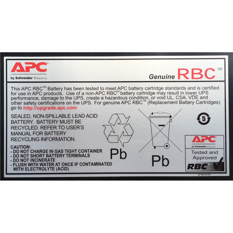 Image secondaire de APC RBC6 Batterie de l'onduleur Sealed Lead Acid (VRLA)