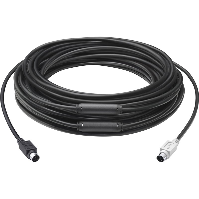 Logitech GROUP 15m Extender Câble câble PS/2 6-p Mini-DIN Noir