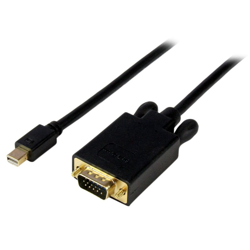 Startech.com Adaptateur Mini DisplayPort vers VGA - Câble Display Port Mâle VGA Mâle 1920x1200 - Noir 1,8m