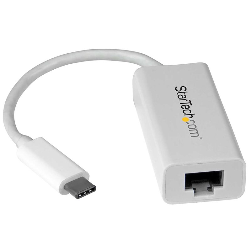 Startech.com Adaptateur USB C vers Gigabit Ethernet - Blanc - Adaptateur Réseau LAN USB 3.0 vers RJ45 - USB Type C vers Ethernet