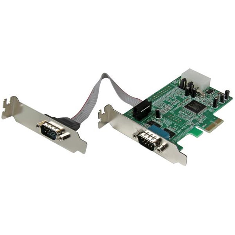 Startech.com Carte PCI Express à Faible Encombrement avec 2 Ports Série RS232 - UART 16550