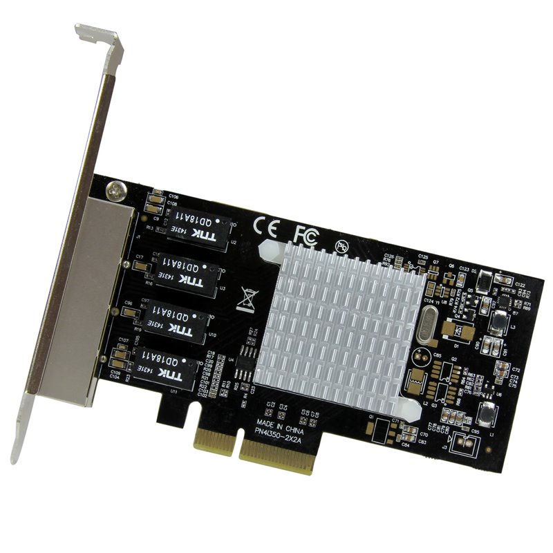 Image secondaire de Startech.com Carte réseau PCI Express à 4 ports Gigabit Ethernet avec chipset Intel I350