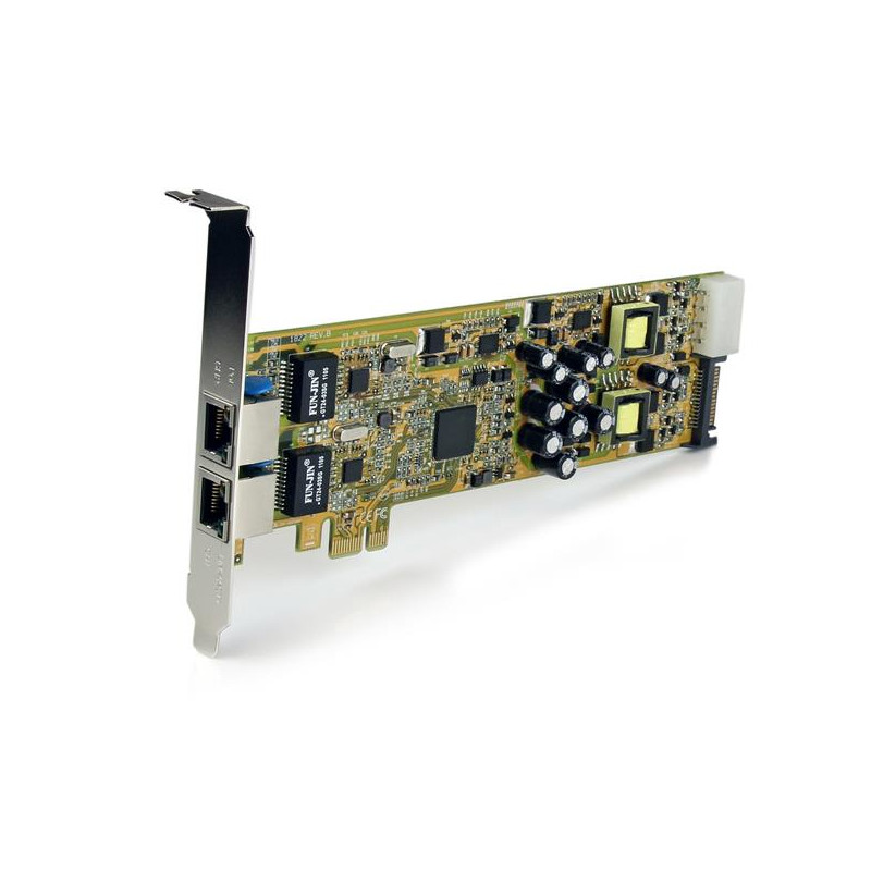 Image secondaire de Startech.com Carte Réseau PCI Express 2 ports Gigabit Ethernet RJ45 10/100/1000Mbps - POE/PSE