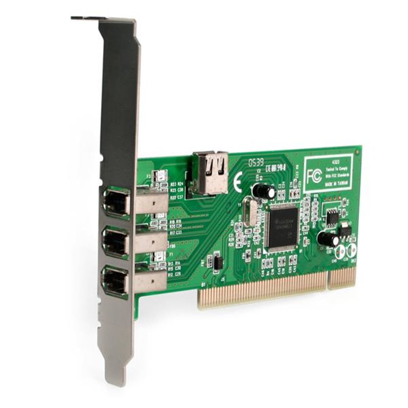 Image secondaire de Startech.com Carte Adaptateur PCI vers 4 Ports FireWire400 1394a 6 Broches