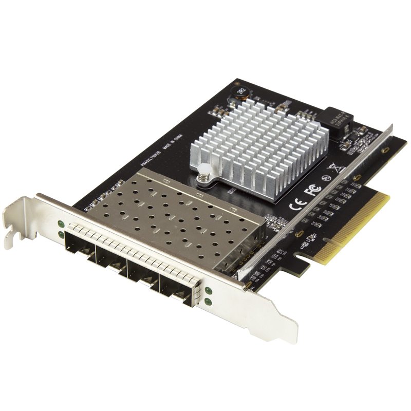 Startech.com Carte réseau PCI Express pour serveur à 4 ports SFP+ 10 Gigabit Ethernet - Chipset Intel XL710