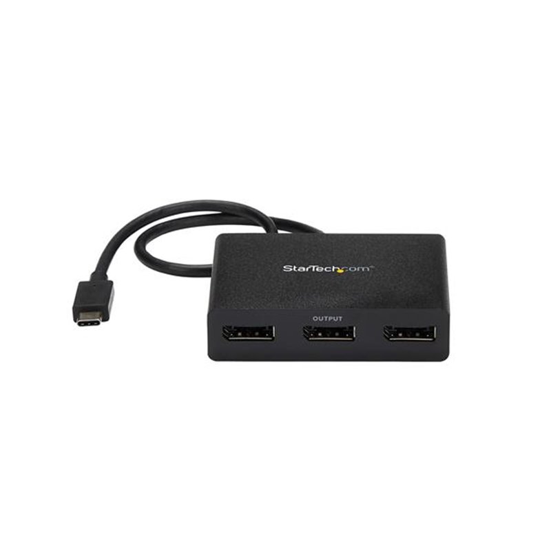 Image secondaire de Startech.com Adaptateur Multi-Moniteur USB-C 3 ports, Hub USB Type-C vers 3x DisplayPort 1.2 MST, Triple 1080p 30Hz DP Laptop Di