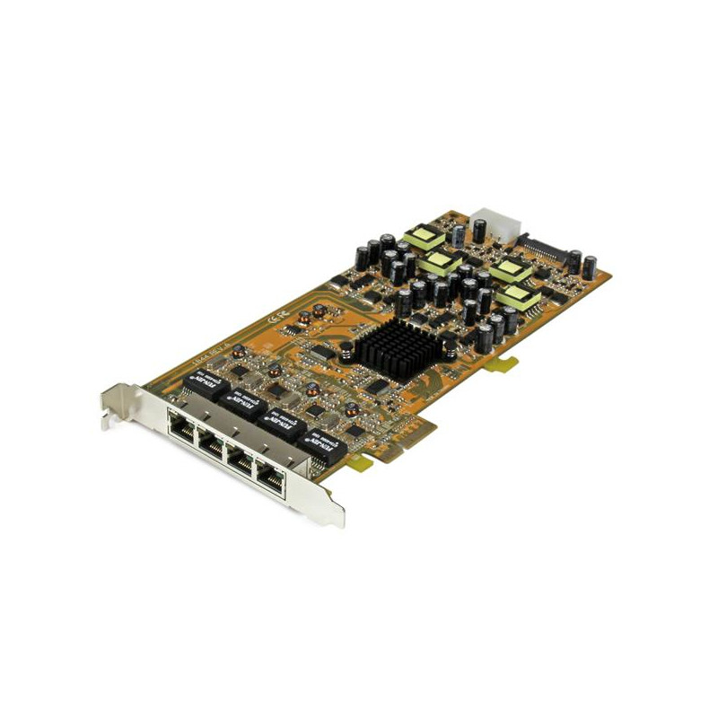 Startech.com Carte réseau PCIe à 4 ports Gigabit Power over Ethernet - NIC PCI Express PSE / PoE