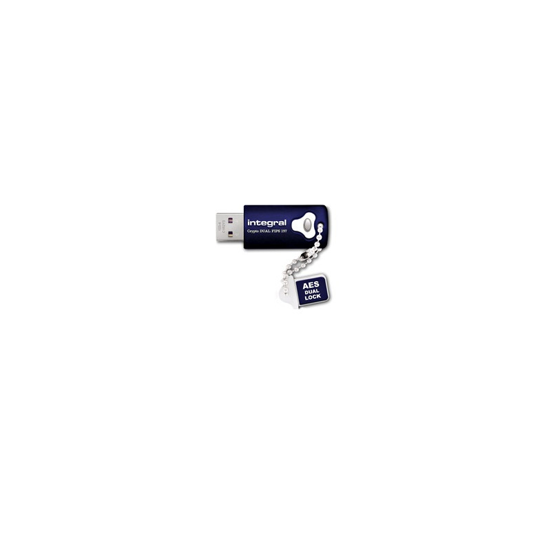 Integral 32GB Crypto Dual FIPS 197 Encrypted USB 3.0 lecteur USB flash 32 Go USB Type-A 3.2 Gen 1 (3.1 Gen 1) Bleu