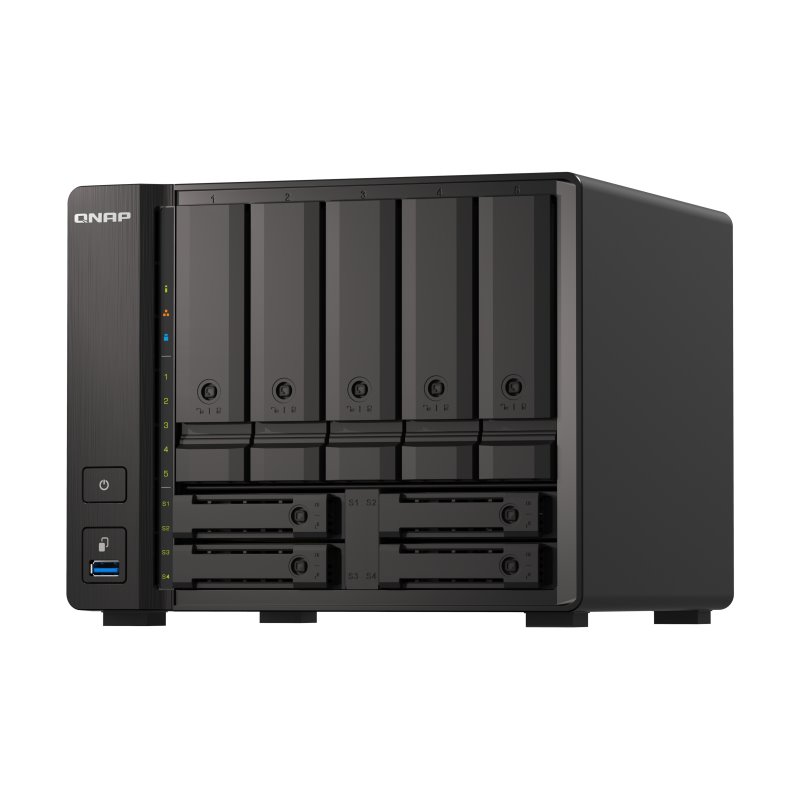 Qnap TS-H973AX NAS Tower Ethernet/LAN Noir V1500B