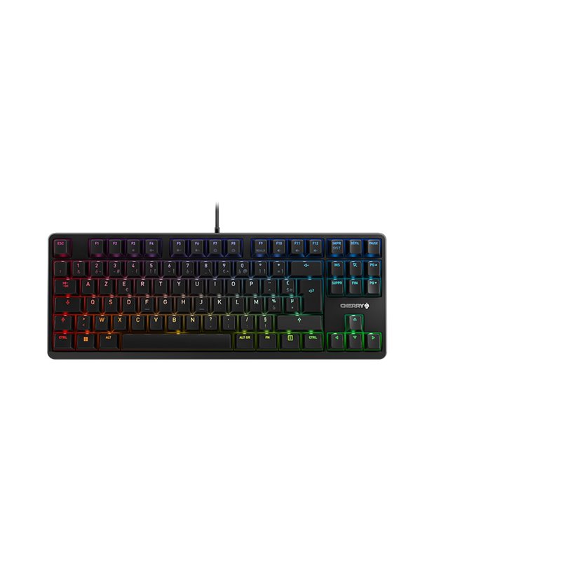 Cherry G80-3000N RGB TKL clavier USB Azerty Français Noir