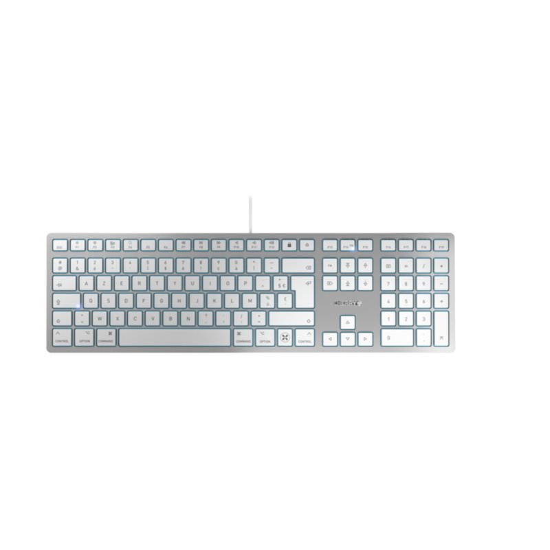 Cherry KC 6000C FOR MAC clavier USB Azerty Français Argent