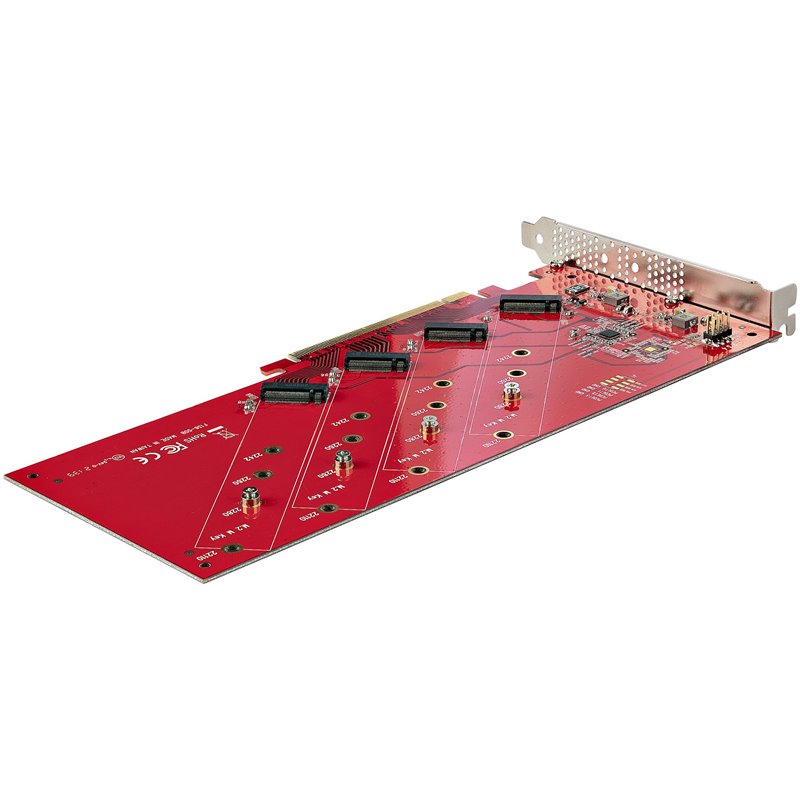 Image secondaire de Startech.com QUAD-M2-PCIE-CARD-B carte et adaptateur d'interfaces Interne M.2