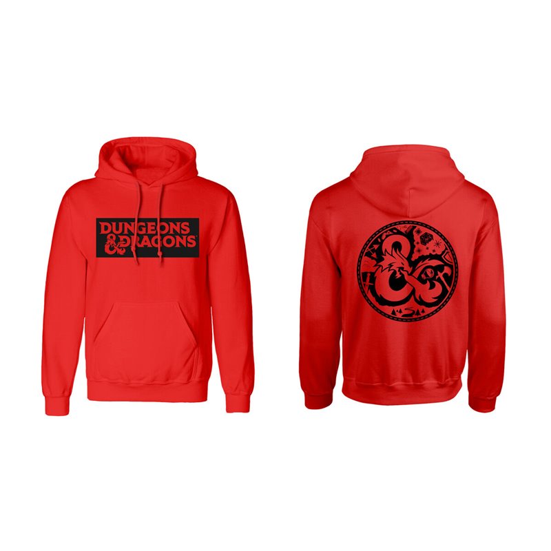 Sweat à capuche unisex Dungeons & Dragons Logo Rouge