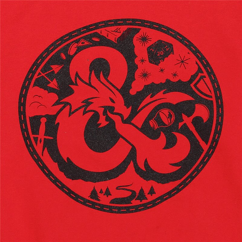 Image secondaire de Sweat à capuche unisex Dungeons & Dragons Logo Rouge