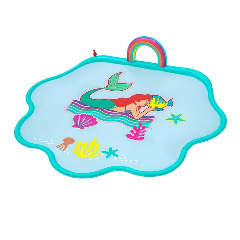 Bestway Disney Petite Sirène Tapis à eau avec jets 1,63 m x 1,45 m