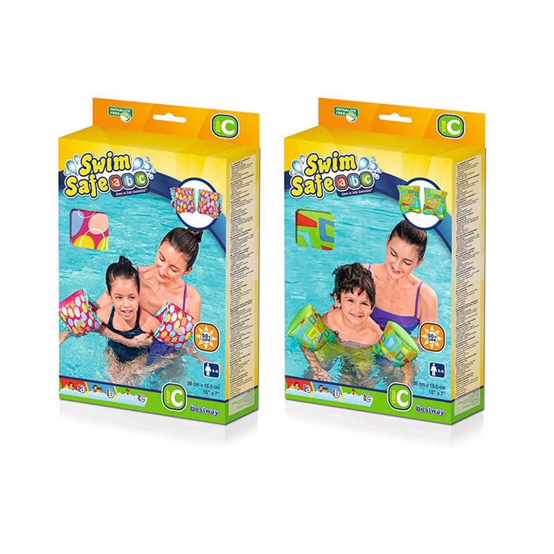 Image secondaire de Bestway Swim Safe ABC Brassards gonflables pour enfants Colorify ToughLite S/M